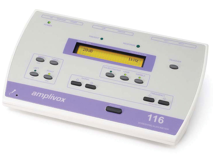 AUDIOMÈTRE DE DÉPISTAGE AMPLIVOX 116 - conduction aérienne