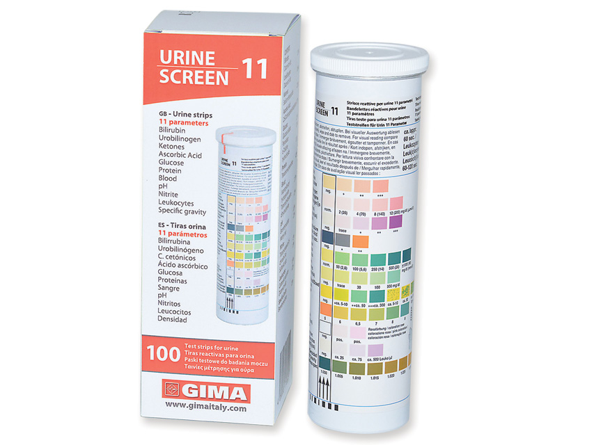 GIMA URINE STRIPS 11 PARAMETERS - professional use