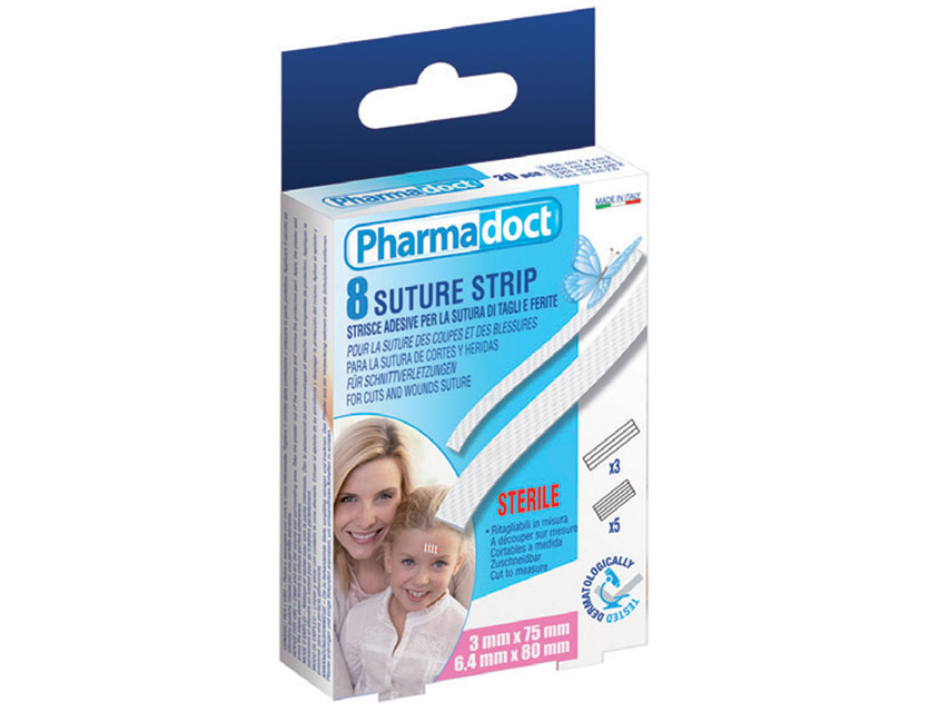 SUTURE STRIPS - sterile - 12 box of 8