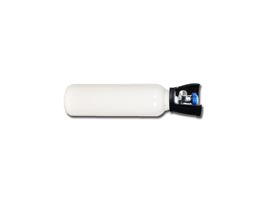 BOUTEILLE À OXYGÈNE 5 l avec soupape - STANDARD BRITANNIQUE - vide