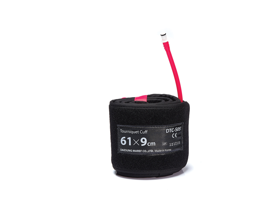 Brassard mono anti-pincement 61x9 cm - bras L ou cuisse S - rouge- rechange