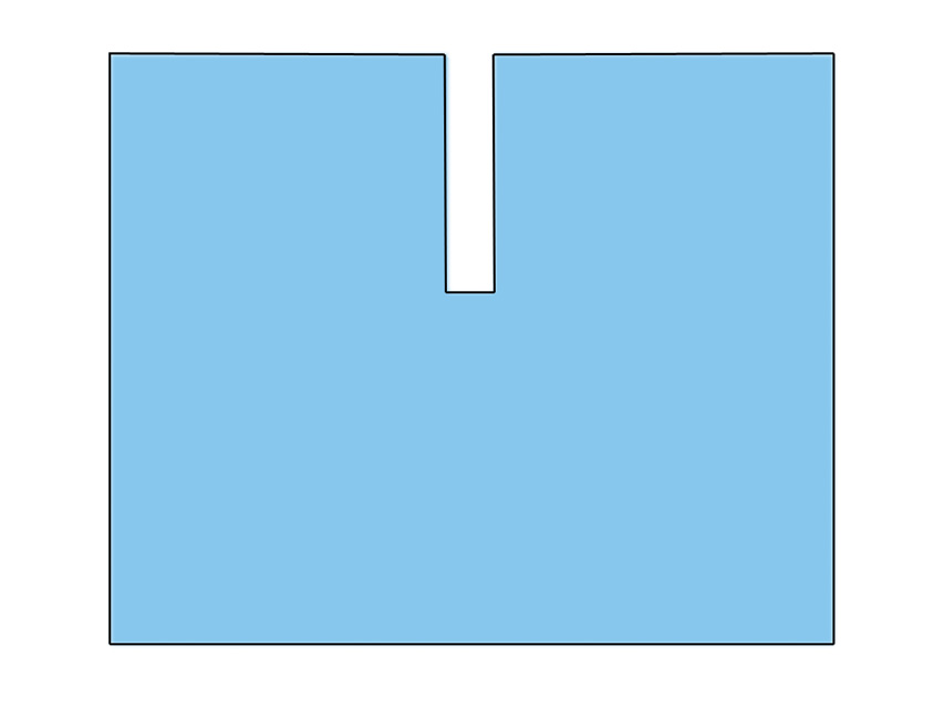 CHAMP 200 x 240 cm avec fenêtre adhésive en «U» - stérile - boîte de 15
