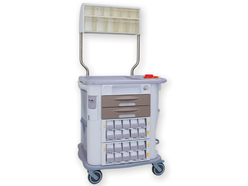 AURION EMERGENCY TROLLEY - brown
