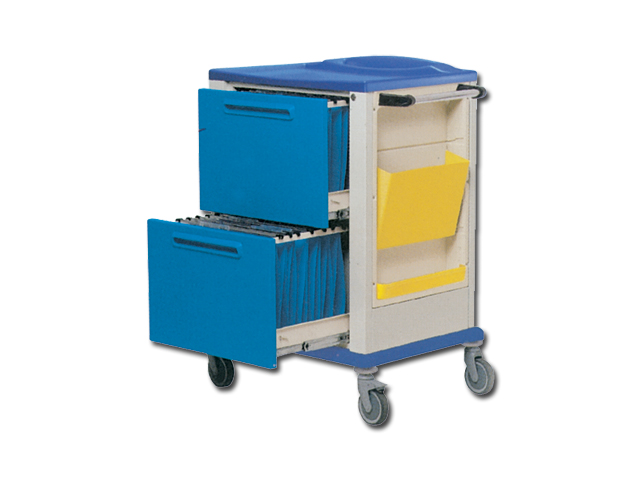 RECORD HOLDERS TROLLEY 2 large drawers