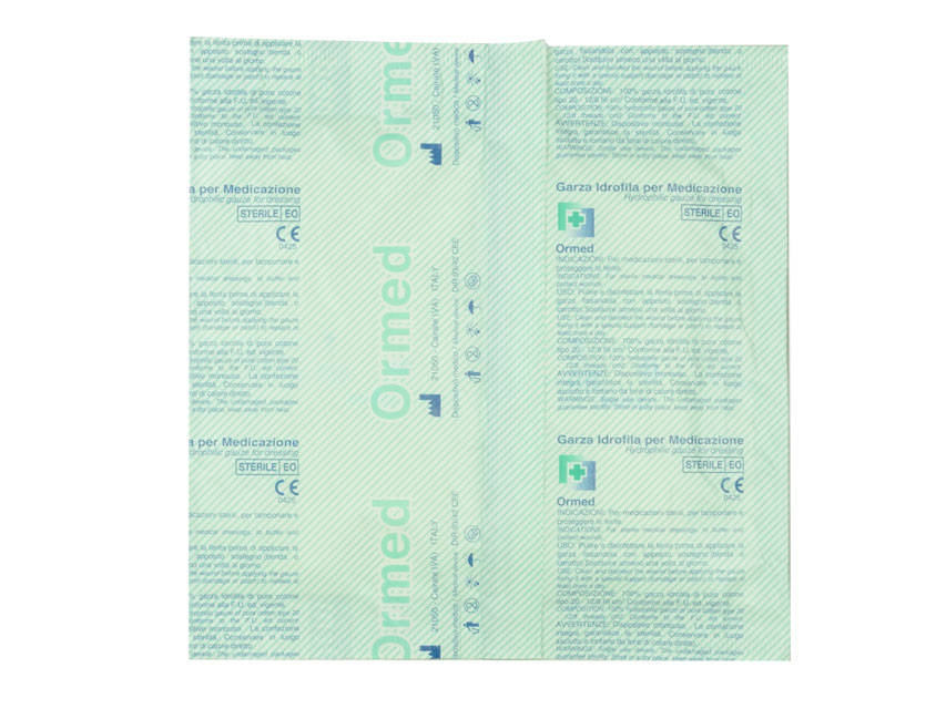 COTTON GAUZE SWABS 15x15 cm - bag of 25 pcs - 100 bags