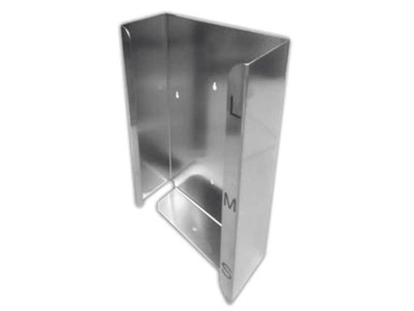 GLOVE DISPENSER - triple - stainless steel