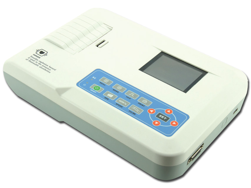 ECG À 3 PISTES 300G avec moniteur