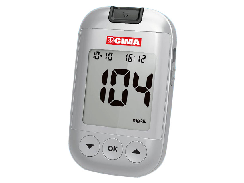 GLUCOMÈTRE GIMA mg/dl - mesureur seul - GB, IT, SE, FI