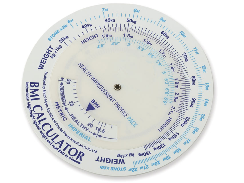 INDICATEUR IMC (INDICE DE MASSE CORPORELLE) - boîte de 10