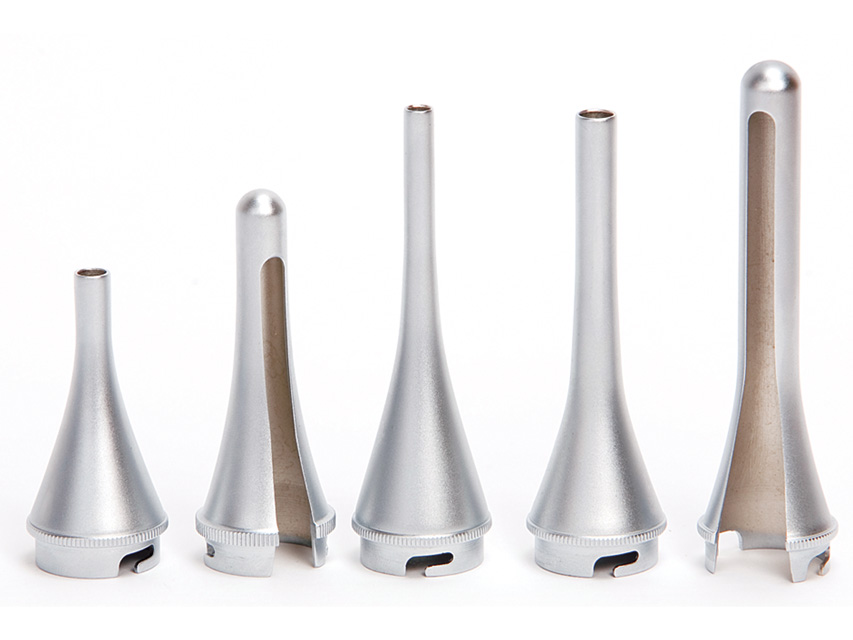 KIT OF 3 REUSABLE METAL CANNULAS + 2 METAL SPECULA - set of 5