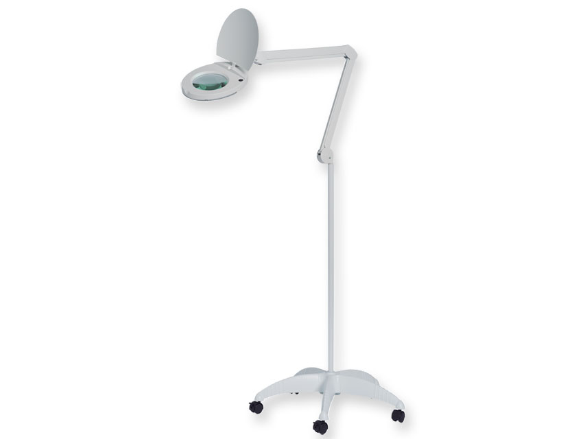 LAMPE GROSSISSANTE À LED - sur socle à roulettes