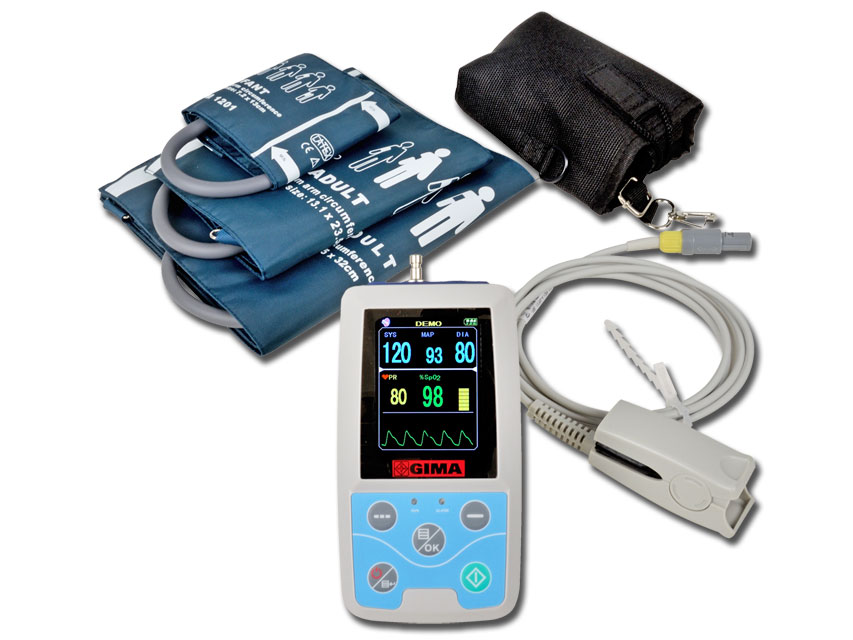 GIMA 24 HOURS ABPM + PULSE RATE + SpO2 MONITOR