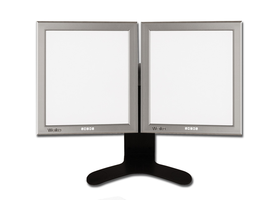 NÉGATOSCOPE DE BUREAU ULTRA-FIN LED 42x36 cm - double