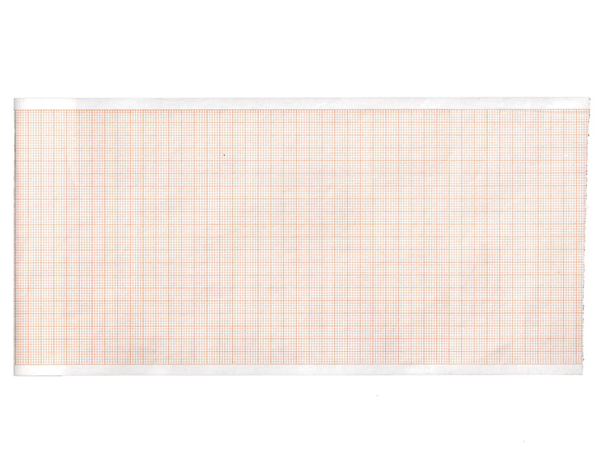 Papier thermique ECG 110x30 mm x m rouleau - grille orange