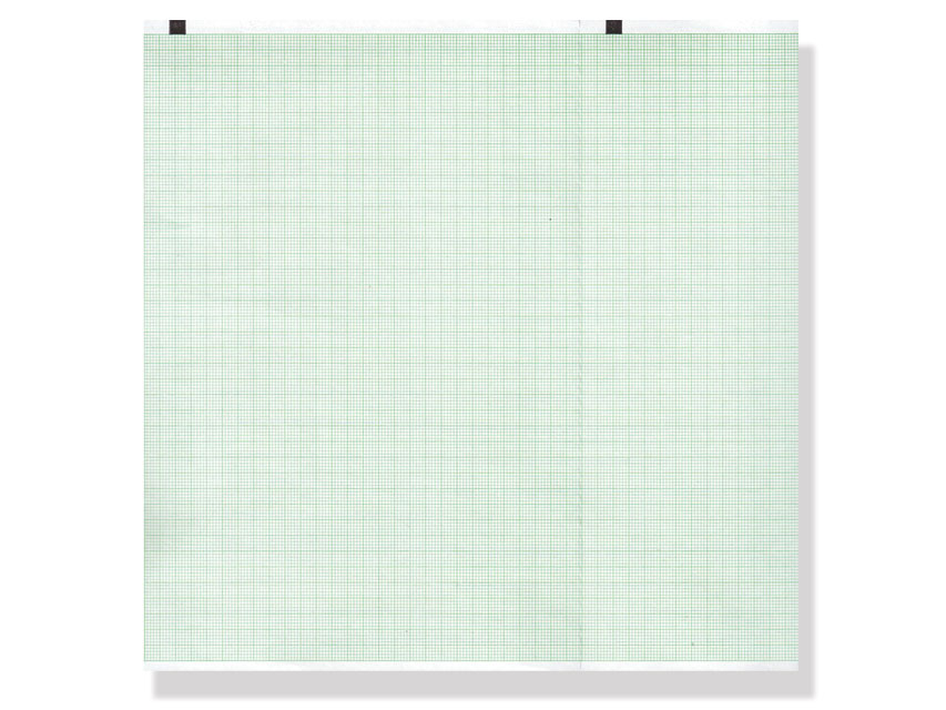 Papier thermique ECG 210x140mm x150f paquet - grille verte - boîte de 5