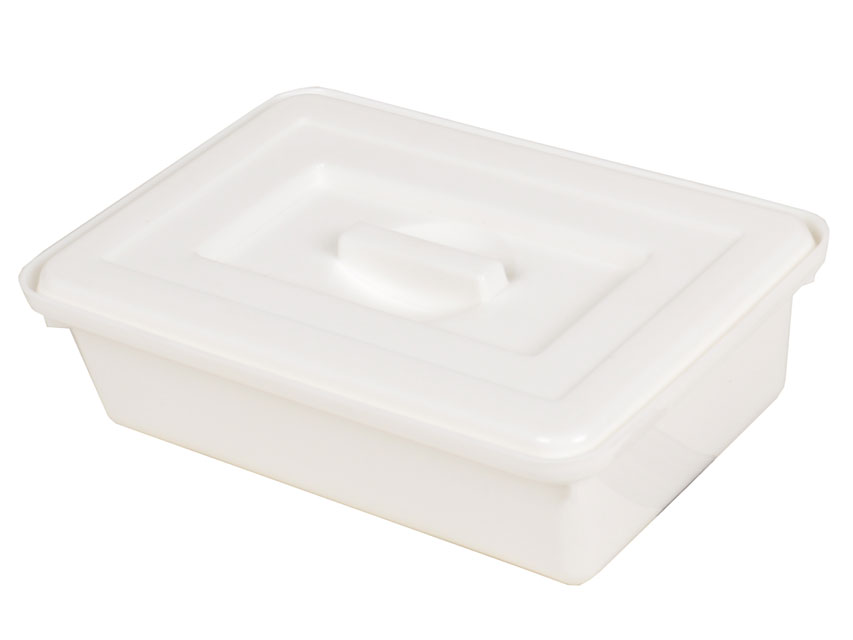 PLATEAU INSTRUMENTS AVEC COUVERCLE 220x150x70 mm - plastique