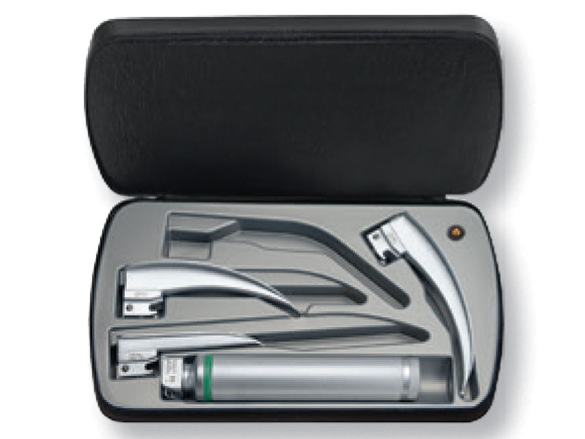 SET LARYNGOSCOPE LED HEINE CLASSIC+ avec poignée rechargeable 3,5 V - 3 lames