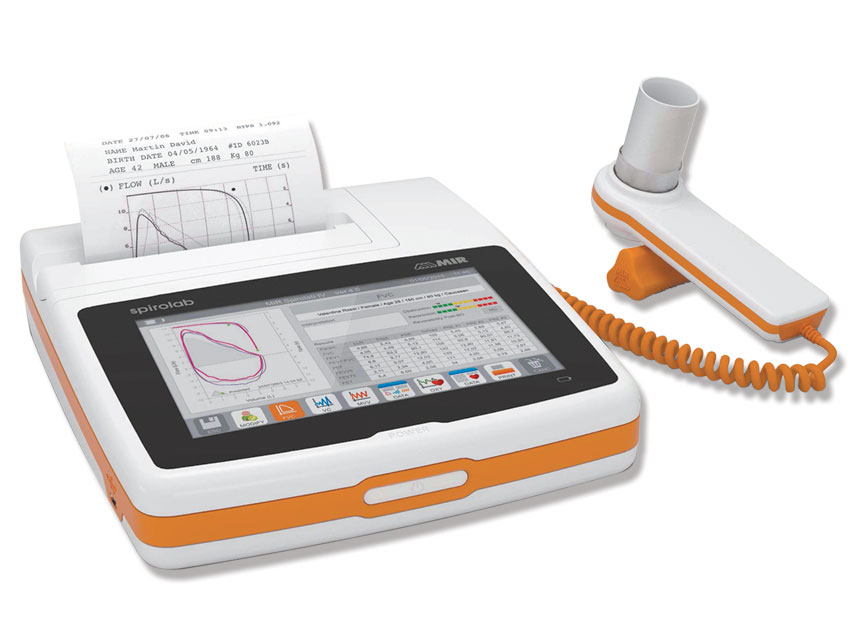 SPIROMÈTRE DIAGNOSTIQUE COULEUR SPIROLAB avec écran 7", imprimante et logiciel