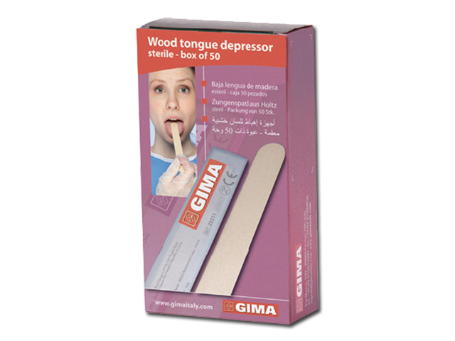 WOOD TONGUE DEPRESSOR - sterile