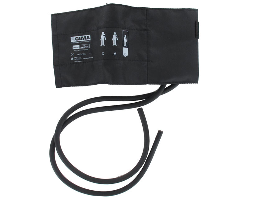 Brassard pédiatrique + vessie à 2 tubes 35x11 cm, nylon