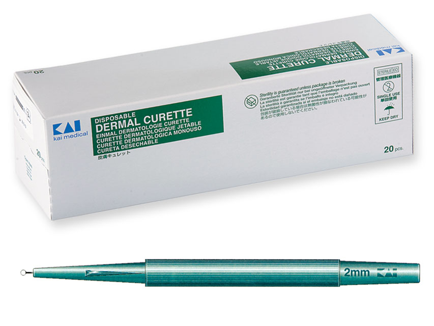 DERMAL CURETTE diameter, box of 20
