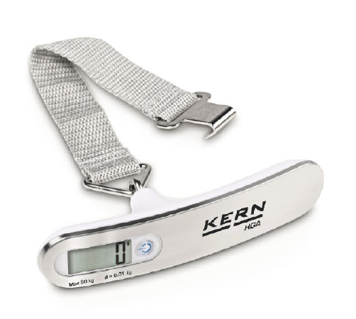 Ultra compact, digital luggage scale for fast weighing of luggage and other suspended loads HGA 50K-2S05