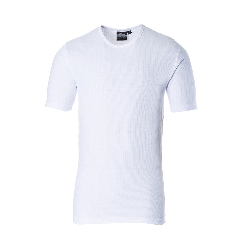 B120 - T-shirt thermique Manches courtes - Blanc