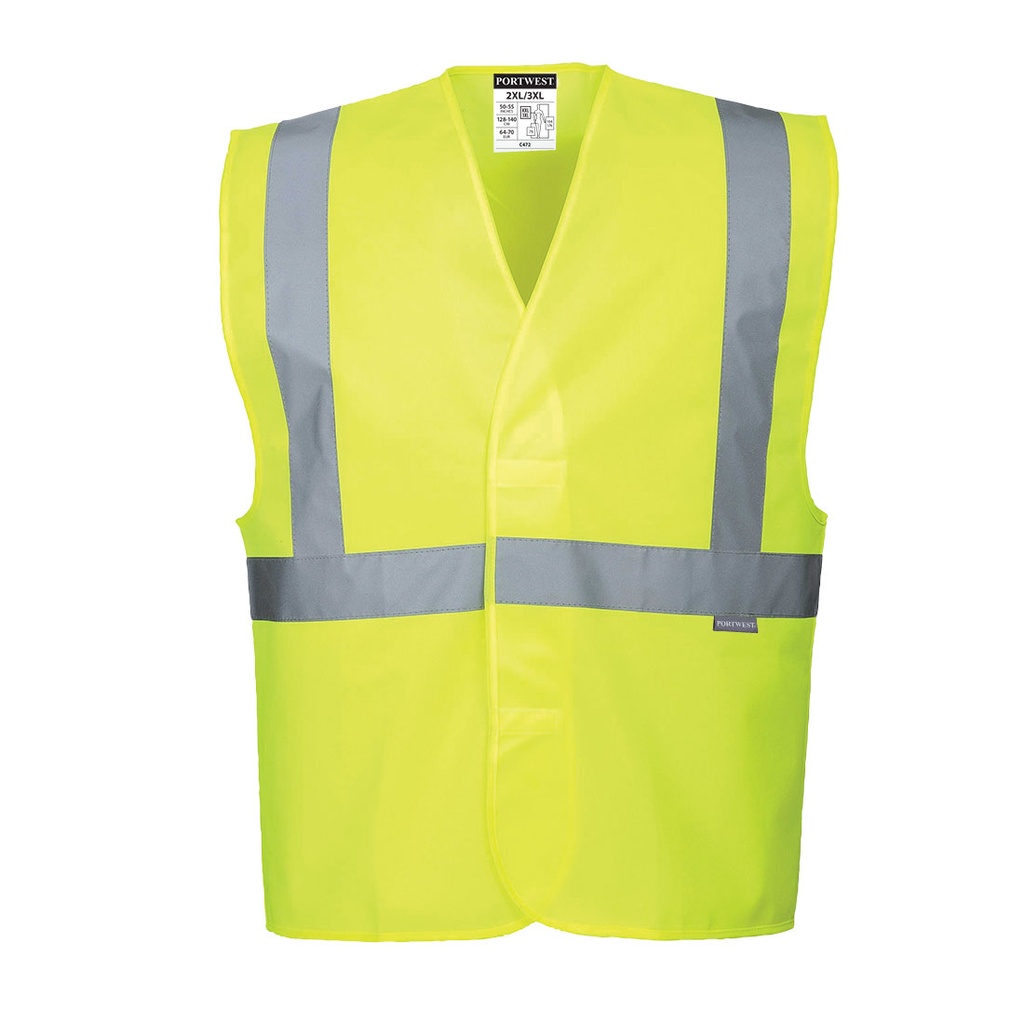 Gilet 1 bande & baudrier - Jaune