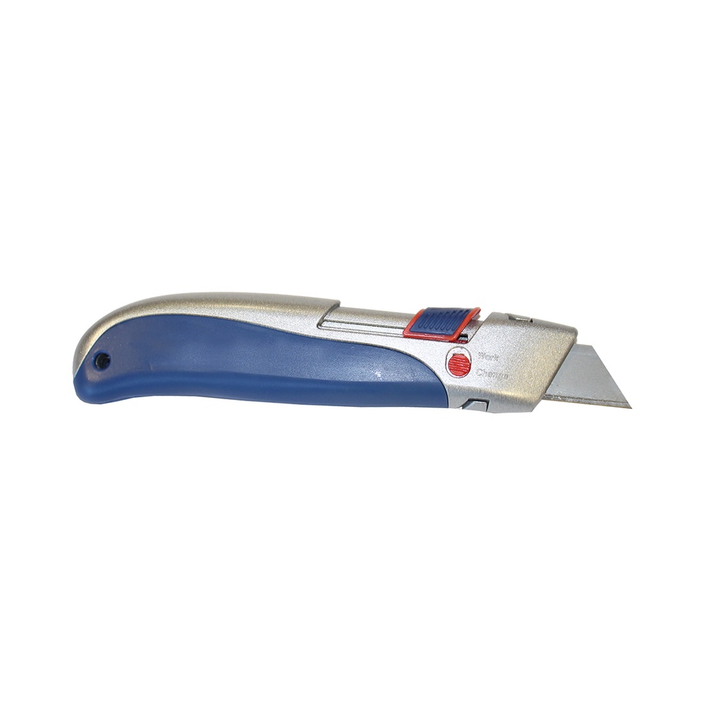 Cutter lame rétractable - Bleu