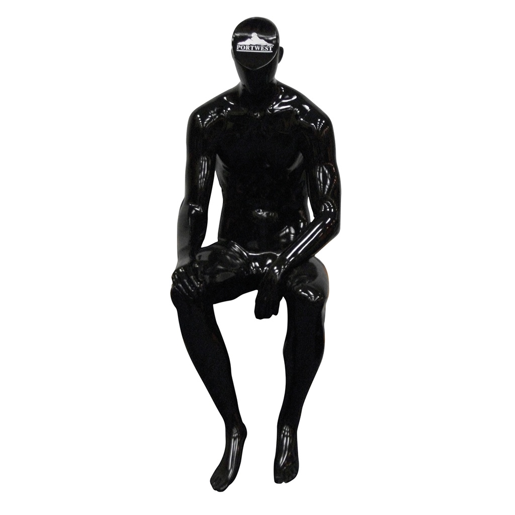 Mannequin assis - Noir