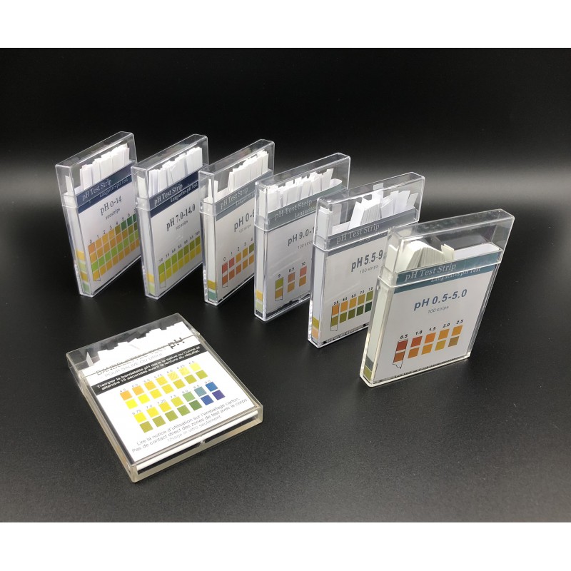 Box of 100 pH strips 4.5-9.0 (saliva & urine)