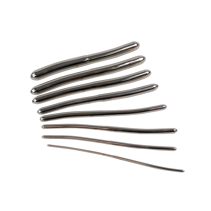 Bougie Hégar, double, inox, 20 cm, série de 8 pièces: n°3/4 à n°17/18