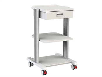 CHARIOT SMART - 2 tablettes 40x36 cm + base + tiroir