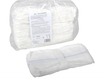 LAPARATOMIC SPONGE GAUZE 10x60 cm 4 plies, box of 600