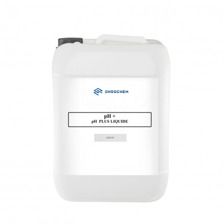 pH Plus liquide pour les piscines / Hydroxyde de sodium - Bidon 27kg