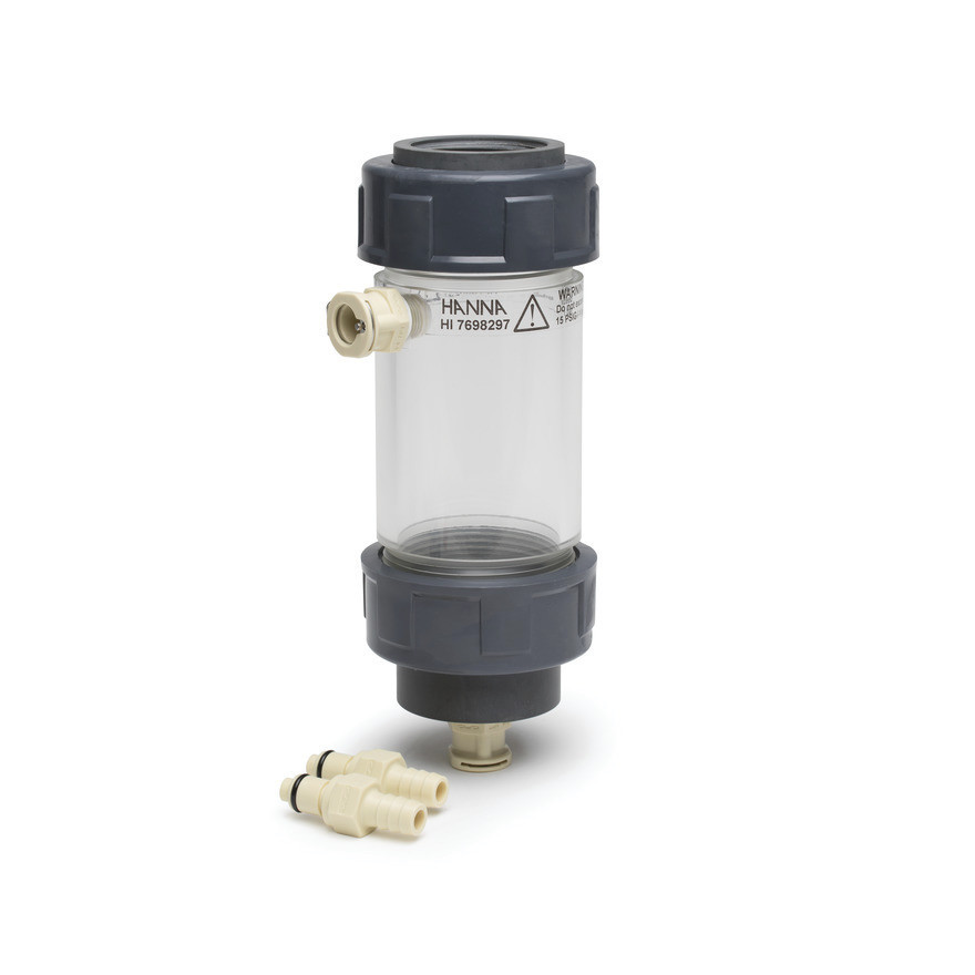 Chambre de passage longue pour sondes avec module de turbidité