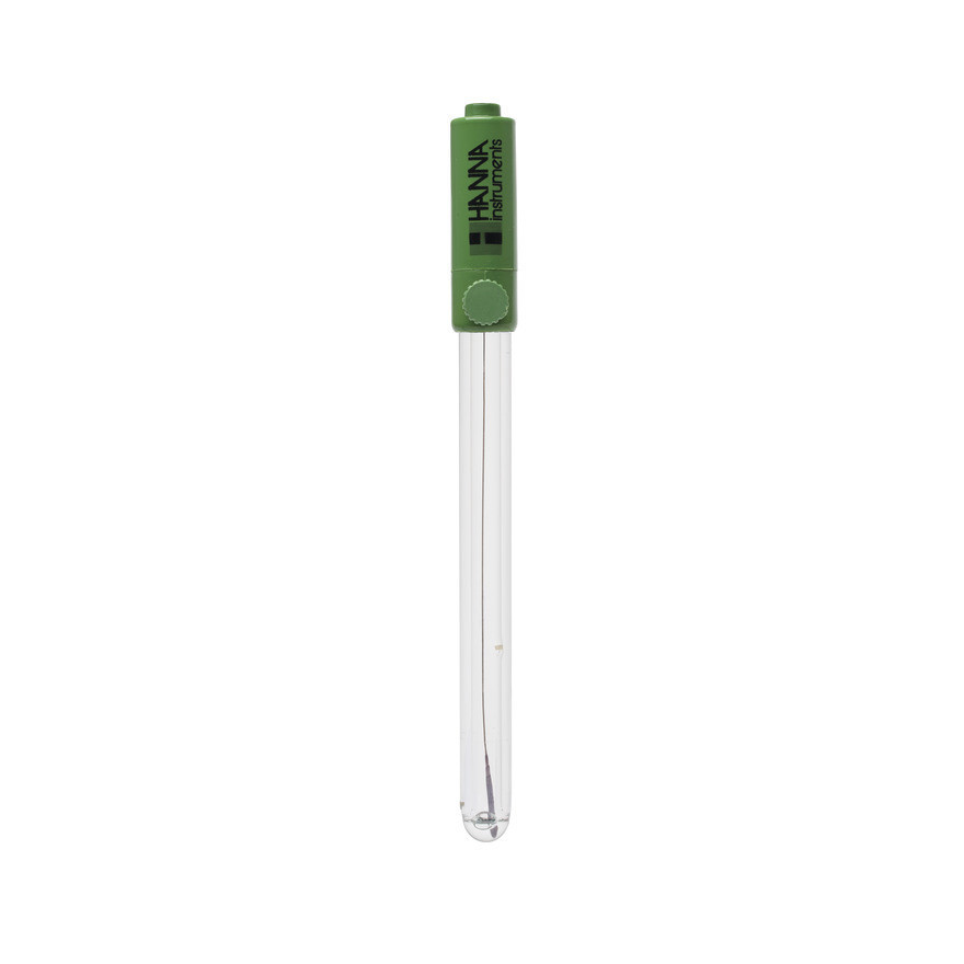 Électrode de référence Ag/AgCl, verre, connecteur banane 4 mm, câble 1 m