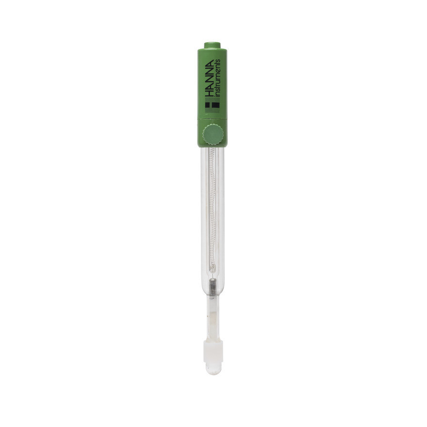 Électrode de référence, verre, PTFE, connecteur banane 4 mm et câble 1 m