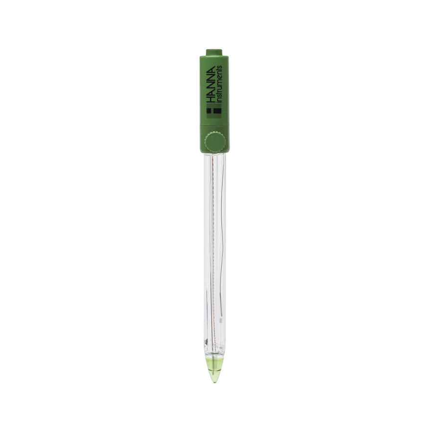 Électrode pH/°C pour graisses, crèmes et échantillons de sol, corps verre, connecteur DIN, câble 1 m