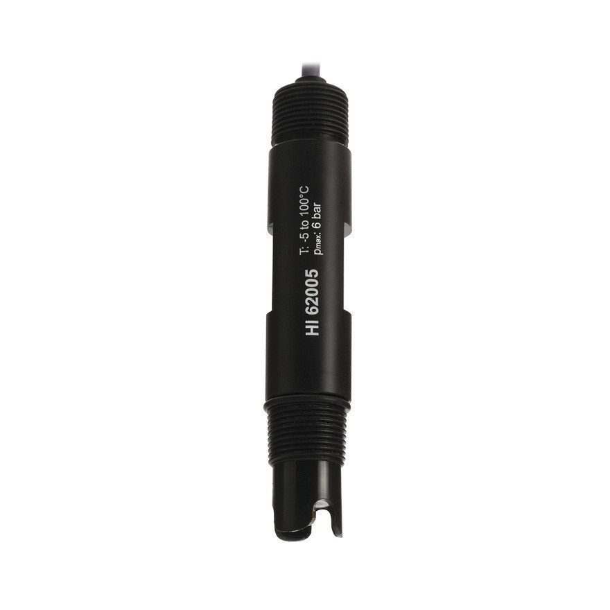 Électrode rédox amplifiée, capteur or, entrée différentielle, connecteur BNC, câble 5 m