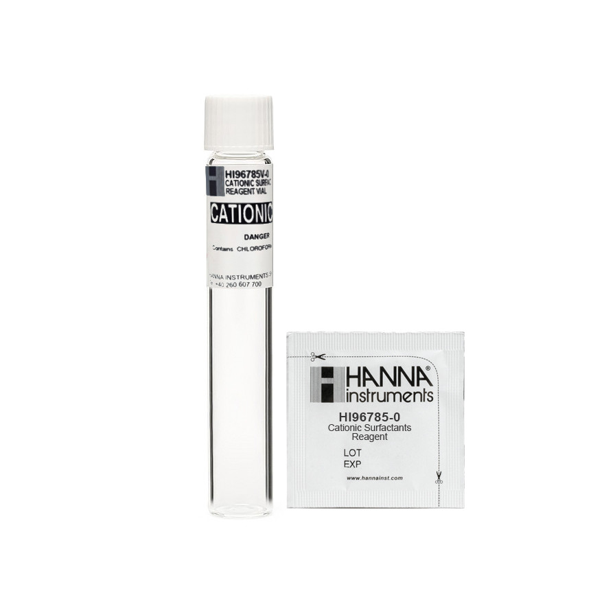 Réactifs pour tensioactifs cationiques, cuvette 16 mm (25 tests)