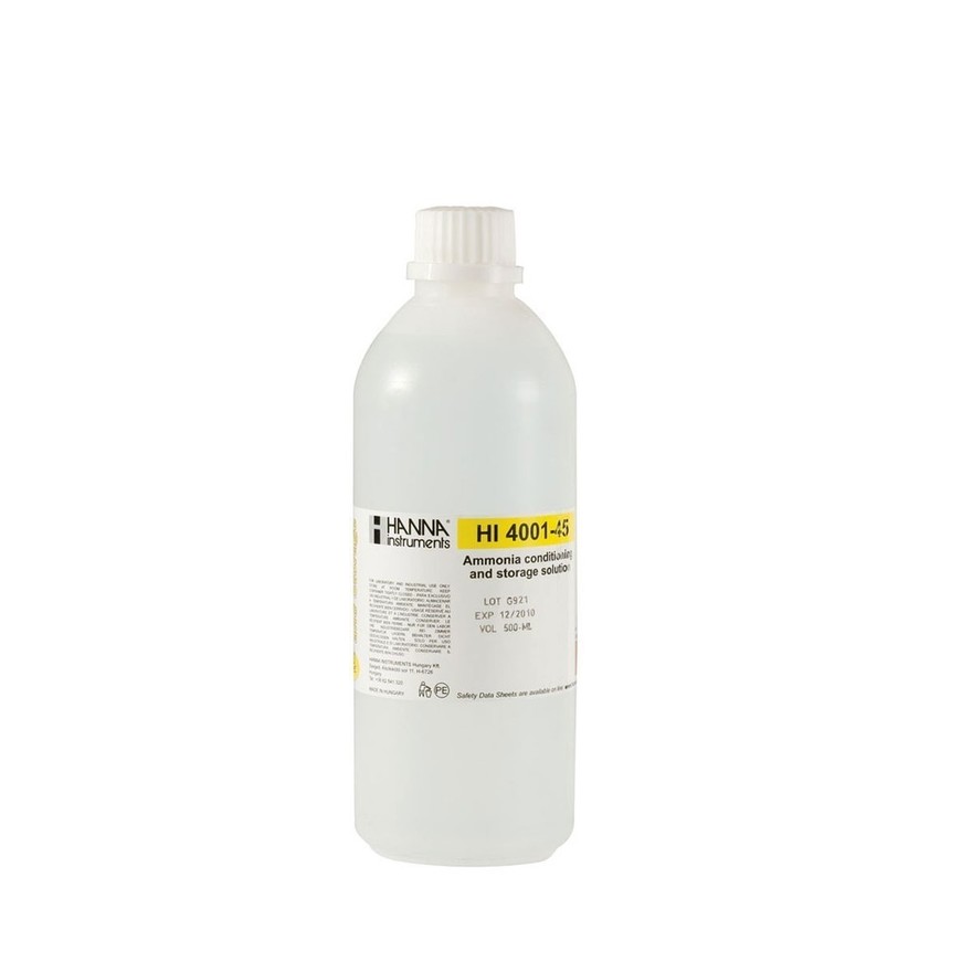 Solution de prétraitement pour électrode ammoniaque HI 4101, 500 mL