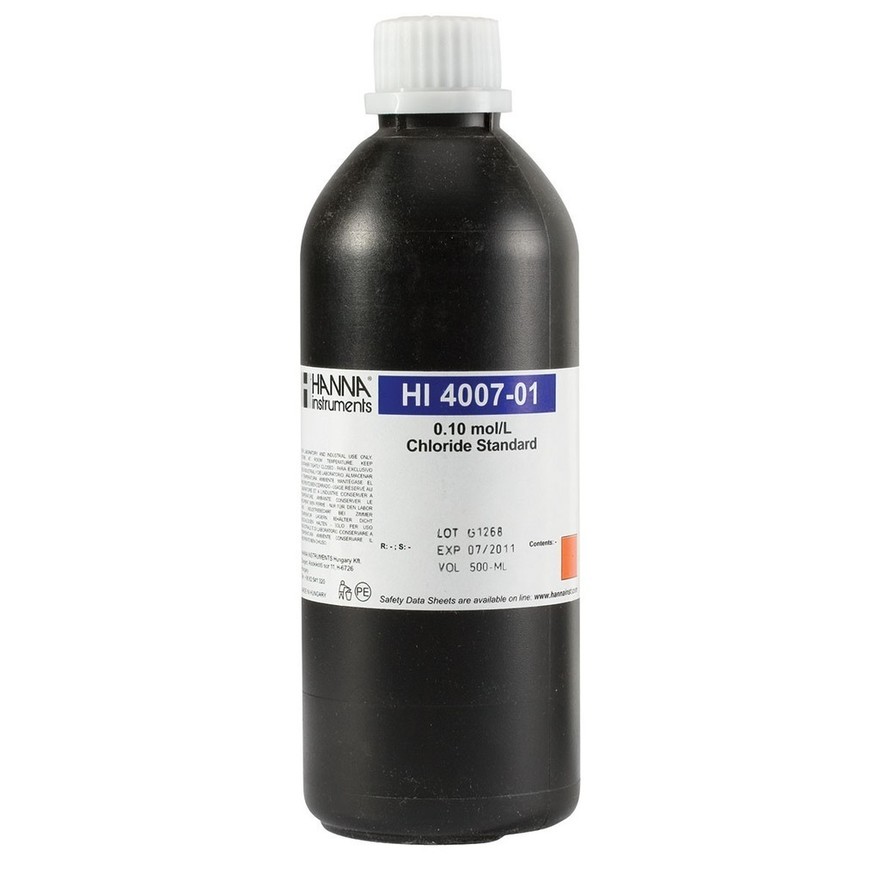 Solution étalon 0,1 M chlorures, 500 mL