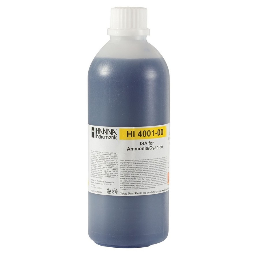 Tampon ISA alcalin pour ammoniaque/cyanures, 500 mL
