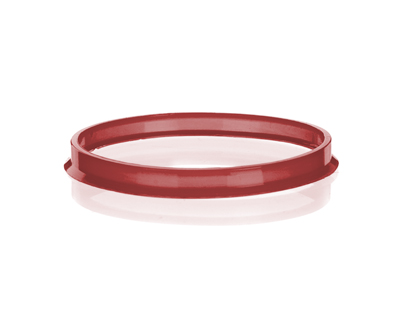 Bague anti-goutte rouge pour flacons ISO GL45, Simax