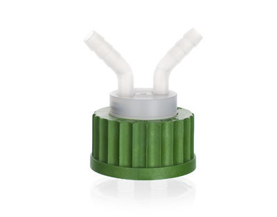 Bouchon à vis PP GL45 avec sorties pour tuyau 7-11 mm, Simax