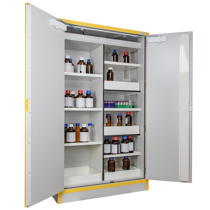 Armoire de sécurité EN 14470-1 et FM 6050 30 minutes - Haute 2 portes - 4 compartiments