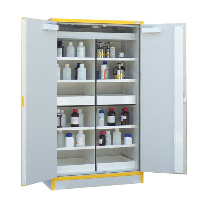 Armoire de sécurité EN 14470-1 et FM 6050 30 minutes - Haute 2 portes - 4 compartiments