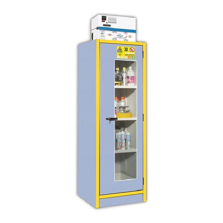 Armoire de sécurité haute 1 porte vitrée EN 14470-1 30 minutes à filtration