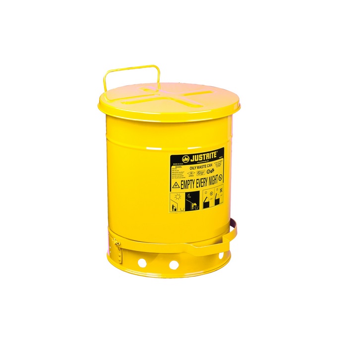Poubelle anti-feu à pédale - 80L